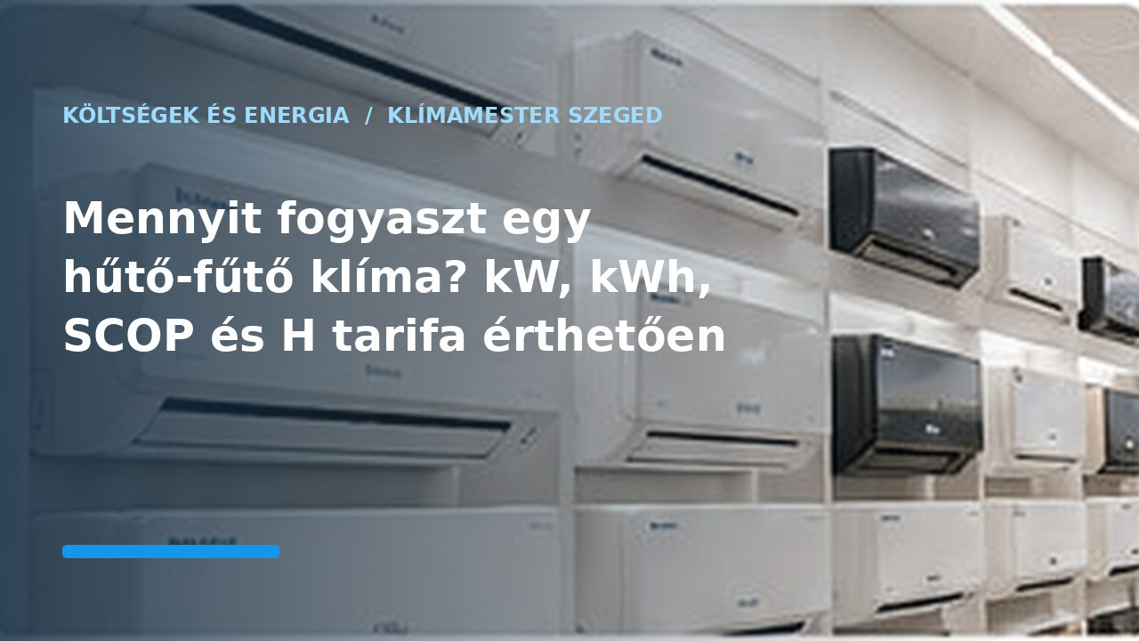 Mennyit fogyaszt egy hűtő-fűtő klíma? kW, kWh, SCOP és H tarifa érthetően